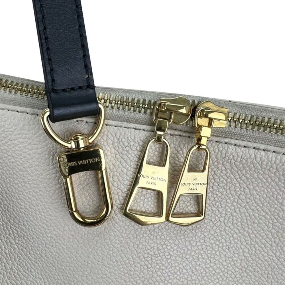 Louis Vuitton Braided V Tote MM Cream Leather Canvas Shoulder Hand Bag - Picture 7 of 10